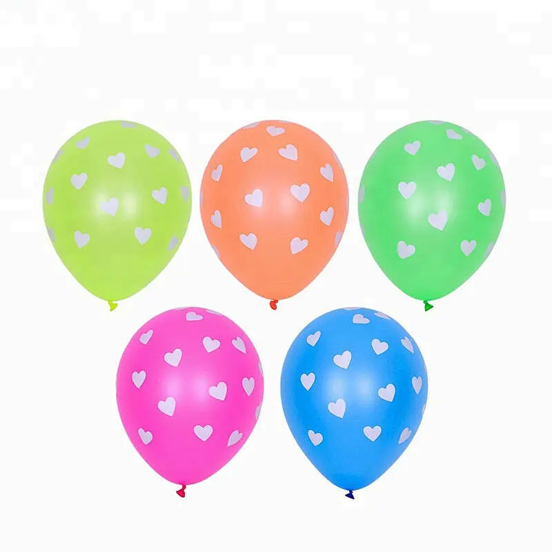 Cheap Promotional Birthday New Year Small Ballon Inflatable Helium Air Biodegradable Latex Metallic Printed Logo Custom Balloons