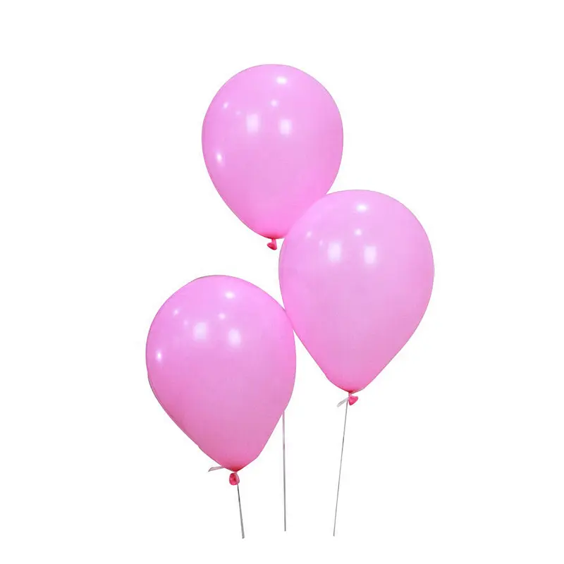 Hot Sale EN71 Ballon Fill Helium Round Baby Pink Latex Free Balloons Walmart