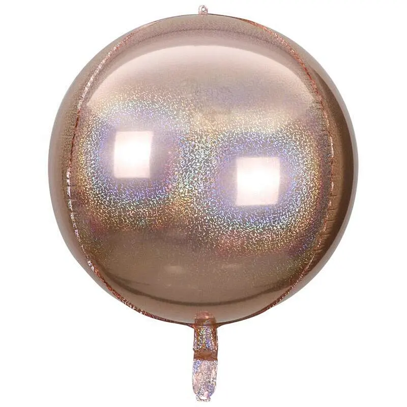 Party Helium Air Round Shape Aluminium Ballon Globos 18 inch Metal Blue Rose Gold Silver 4D Foil Balloon