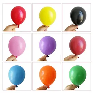 Factory Small Size 5 inch Inflatable Air Metallic Globos Metal Balon Pearl White Wedding Mini 5inch Long Neck Latex Balloon