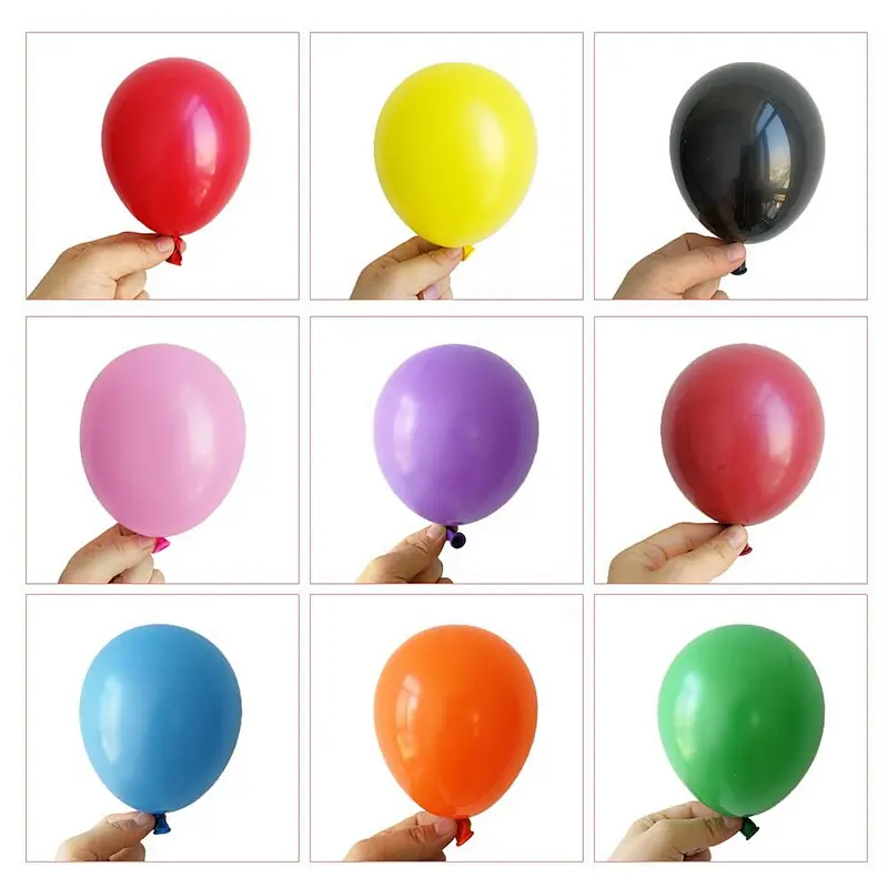 Factory Small Size 5 inch Inflatable Air Metallic Globos Metal Balon Pearl White Wedding Mini 5inch Long Neck Latex Balloon