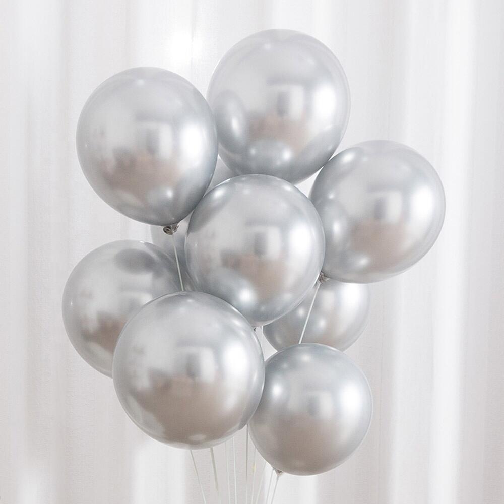 Chinese Factory New Arrival Party Helium Metallic 30 cm Ballons Latex Metalic Metal Pink Rose Gold Balloon Set