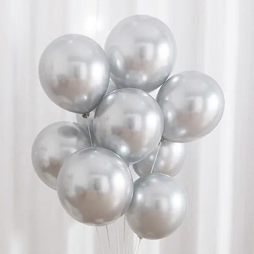 Chinese Factory New Arrival Party Helium Metallic 30 cm Ballons Latex Metalic Metal Pink Rose Gold Balloon Set
