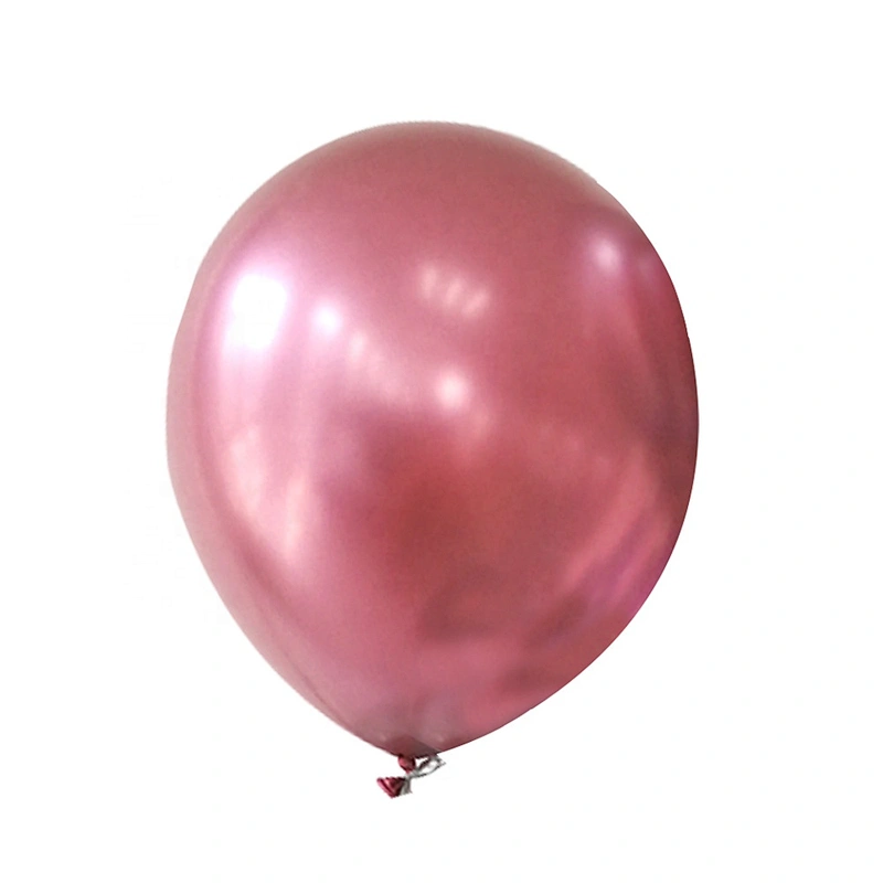 Big Size Kid Theme Party Decoration Balon 3.5 Grams Glossy Metal Pearl Color Globos Metallic Gold Ballon Latex Chrome Balloons