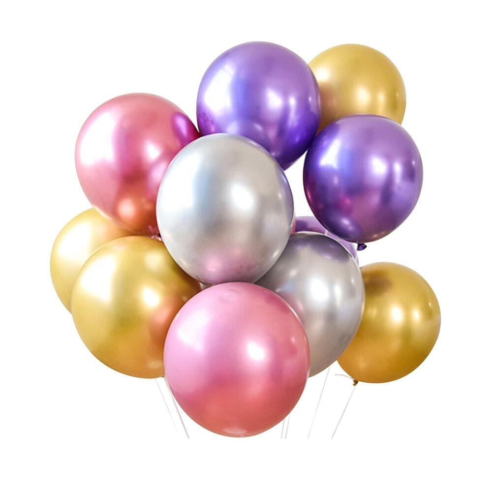 Wholesale Birthday Party Decoration Balloon Globos Helium Latex Bulk 50 pcs Metallic Blue Air Ballon Bleu Set