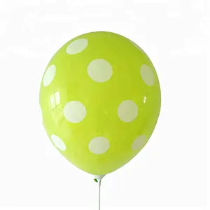 12 Inch Polka Spots Helium Small Round Shaped Latex Balloon