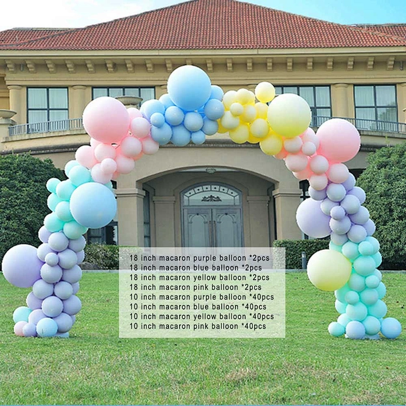 Supplier Sale Large Magic Flower Easy Diy Latex Metal Silver Gold Black Navy Blue and White Pastel Arch Balloon Kit for Wedding