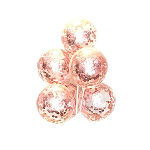45pcs Pack 12 inch Decoration Globos Ballon Helium Latex Rose Gold Confetti Party Balloon Set
