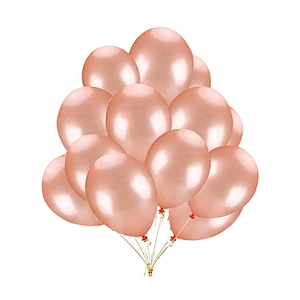 Giant Party Hanging Decoration 12inch 3.2g Rose Gold Metallic Latex Balloon
