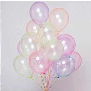 New Valentines Christmas Birthday Party Transparent Ballon Led Light Luminous Bobo Balloon Rose Flower Bouquet With Rose Set
