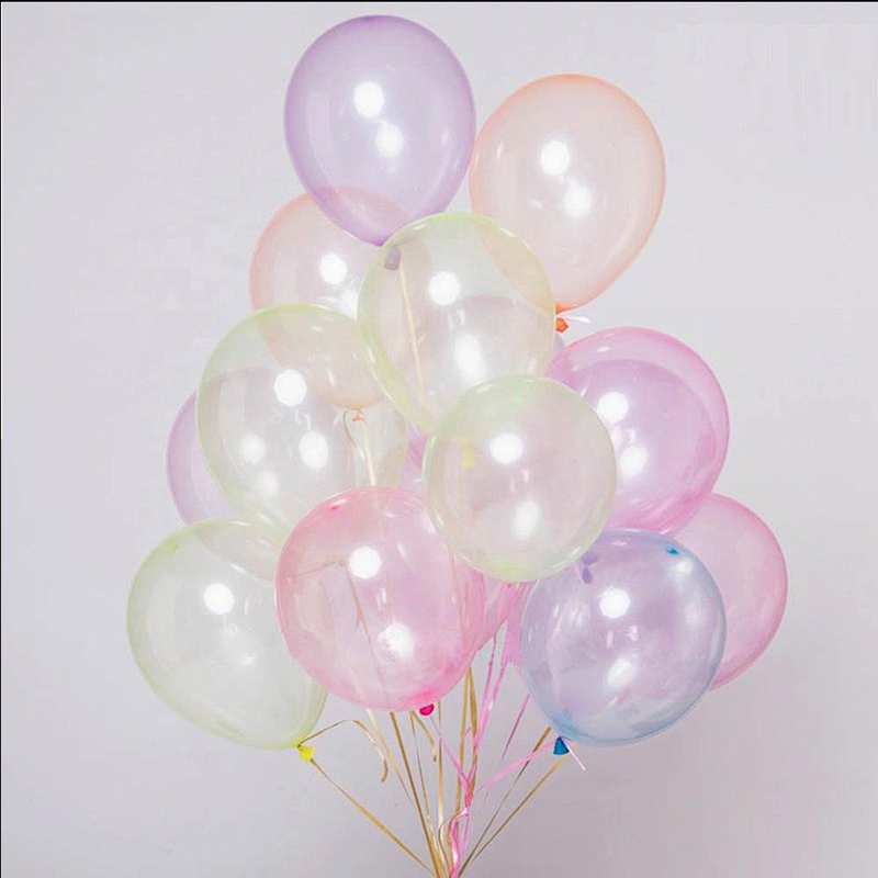 New Valentines Christmas Birthday Party Transparent Ballon Led Light Luminous Bobo Balloon Rose Flower Bouquet With Rose Set