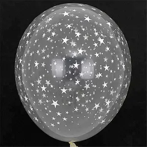 Shiny Latex Transparent Baby First Birthday Decoration Helium Balloon