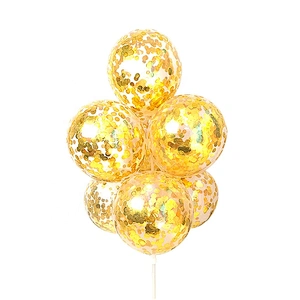 Big Round Latex Happy Birthday Party Transparent Helium Confetti Baloons Balloon