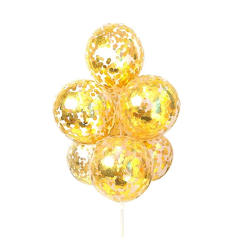 Big Round Latex Happy Birthday Party Transparent Helium Confetti Baloons Balloon