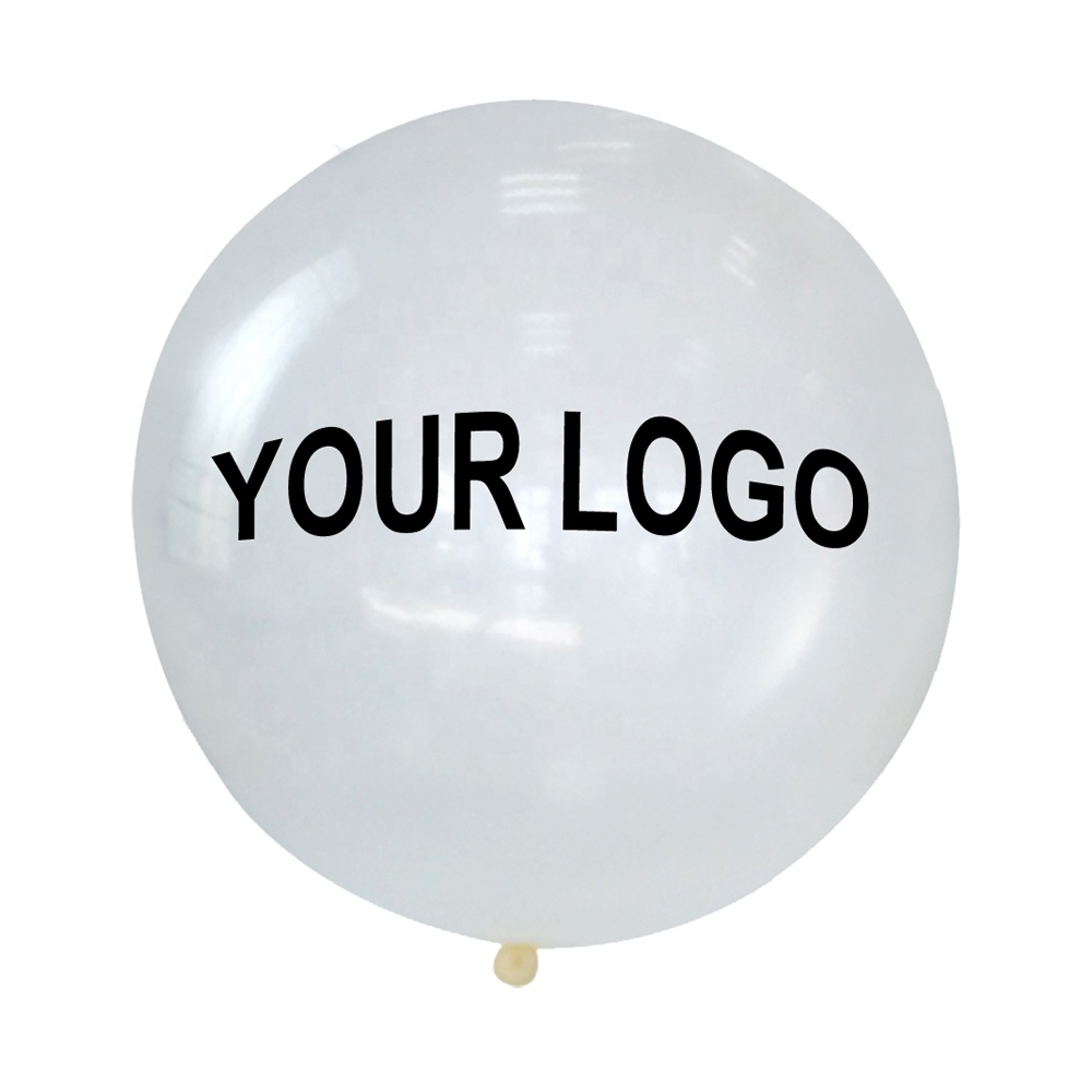 Hot Sell Cutomise 1 Colour 2 3 4 Multi Color Printed Logo Ballon Giant Rubber Latex 18 36inch 90 cm Colorful Round Balloon