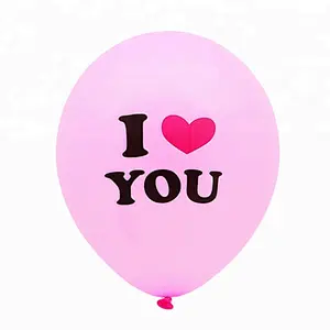 Helium Printed Heart / Will You Marry Me / Just Married / Mr and Mrs / I Love You Latex Ballon Balloon for Wedding Decoration
