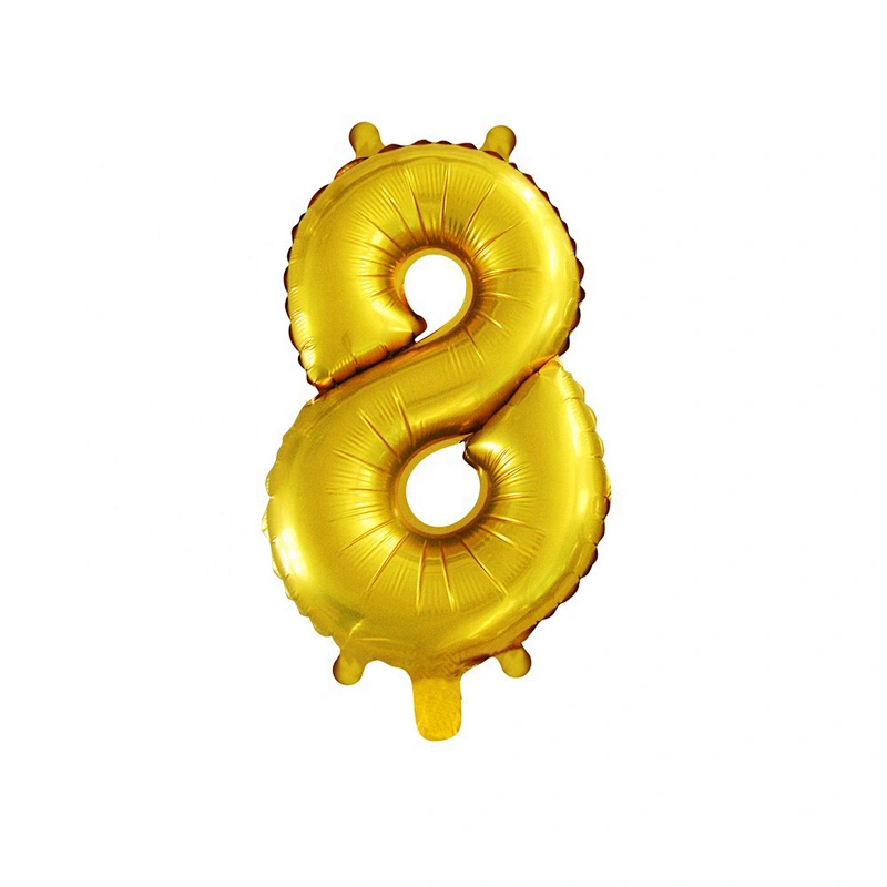 Cheap Advertising Big 16 inch 18 inch Helium Foil Mylar Number Party Balloon