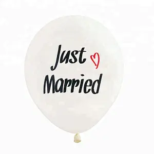 Helium Printed Heart / Will You Marry Me / Just Married / Mr and Mrs / I Love You Latex Ballon Balloon for Wedding Decoration