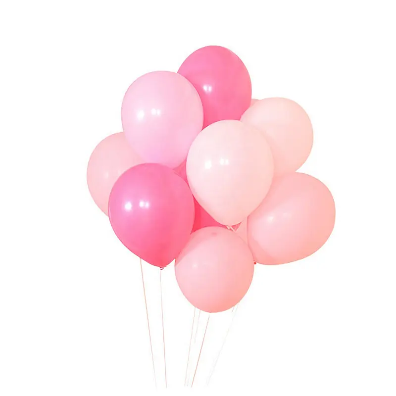 Hot Sale EN71 Ballon Fill Helium Round Baby Pink Latex Free Balloons Walmart