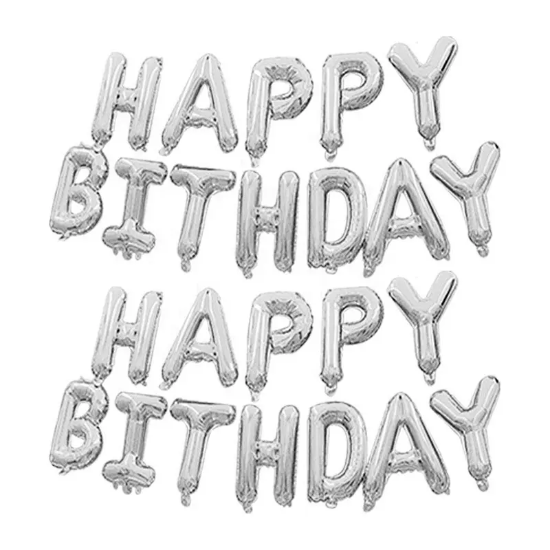 Wholesale Mylar Happy Birthday Foil Balloons Helium Balloons for Kids Party Decorations