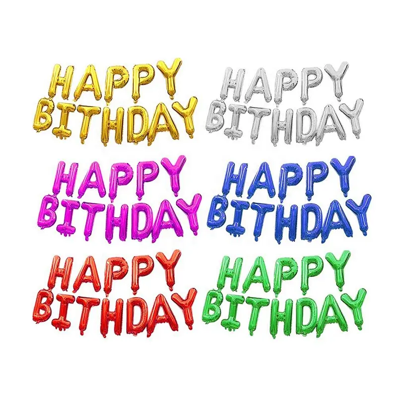 Cheap Helium Decorative Silver Gold Mylar Foil Letters Shape Alphabet Balloon