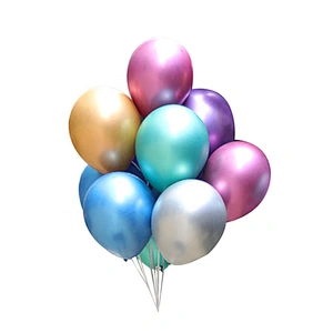 Wholesale Cheap Party Supplies Children Birthday Latex Helium Round 12 inch Chrome Balloons in Bulk