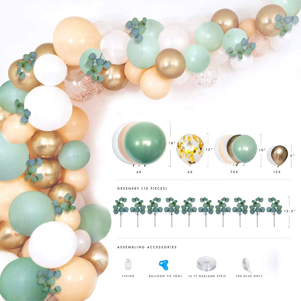 Custom Hanging Ballon Arch Kit Happy Wedding Birthday Christmas Party Decoration Air Baloon Balloon Garland Set