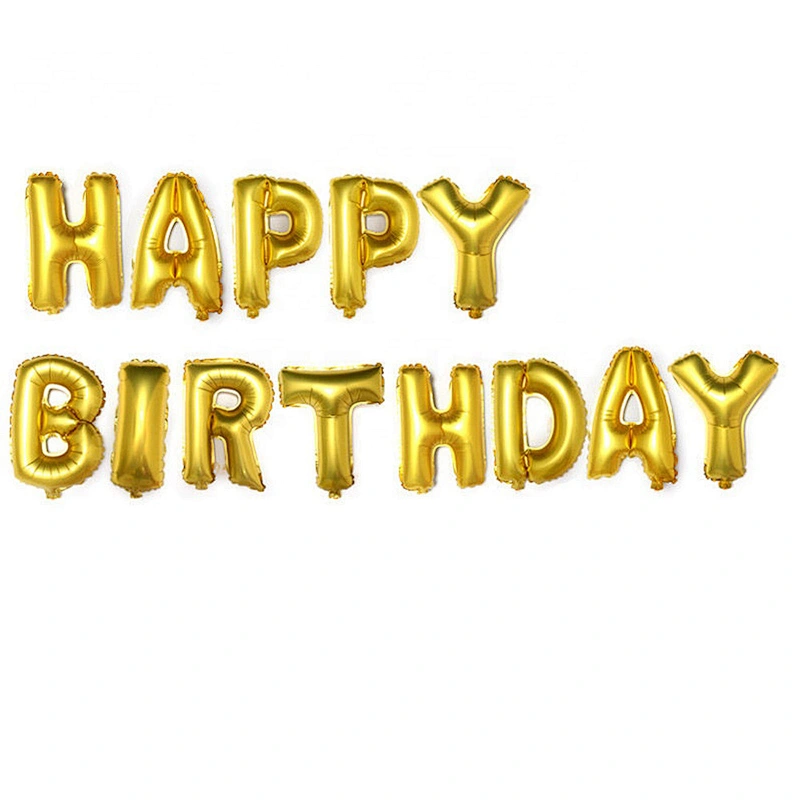 Cheap Helium Decorative Silver Gold Mylar Foil Letters Shape Alphabet Balloon