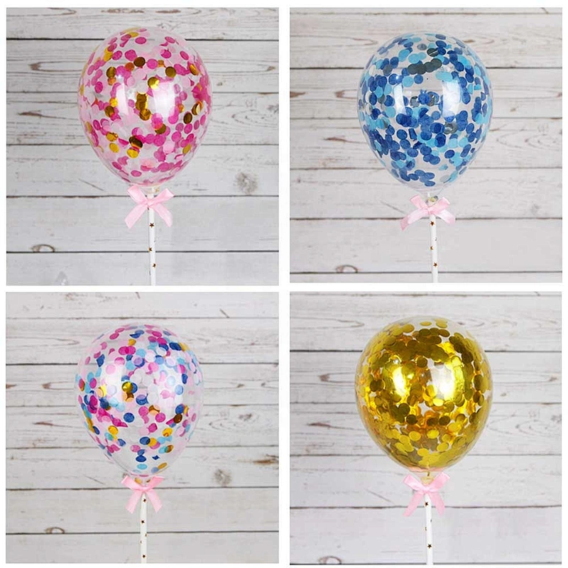 Big Giant Wedding Party Decoration Latex Helium Clear Transparente Confetti Globos 36inch Feather Filled Balloon for Stuffing