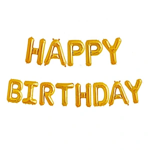 Cheap Helium Decorative Silver Gold Mylar Foil Letters Shape Alphabet Balloon