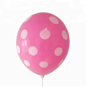 12 Inch Polka Spots Helium Small Round Shaped Latex Balloon