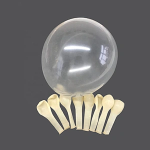 Small 12 Big 18 36 inch Happy Birthday Party Globos Helium Biodegradable Latex Round Balon Transparent Ballon Clear Balloons
