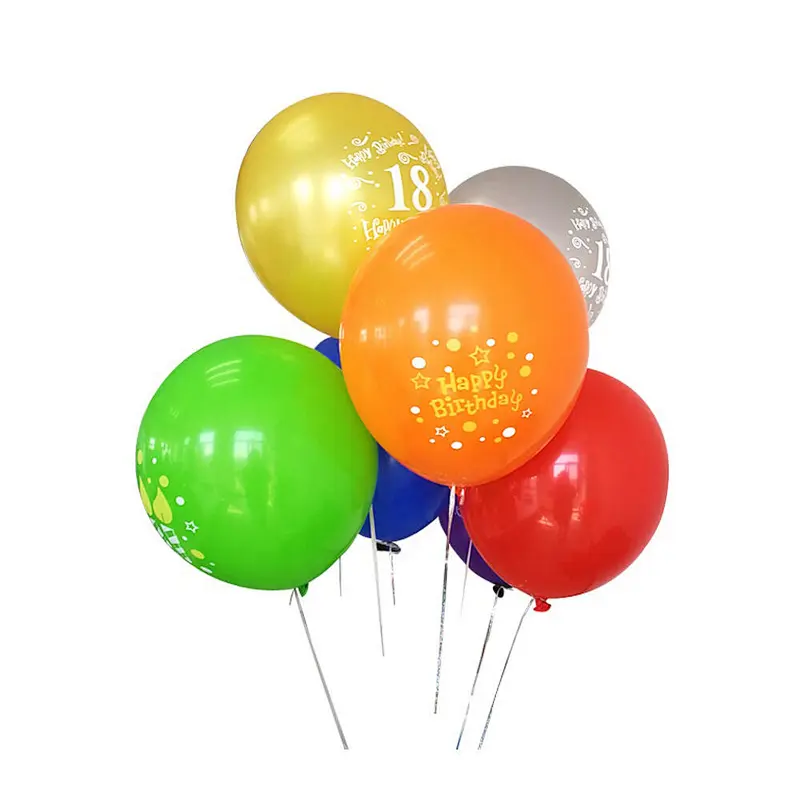 12 Latex Custom Made Metallic Silver Purple Blue Orange Balon Print Logo Balloon with Logo