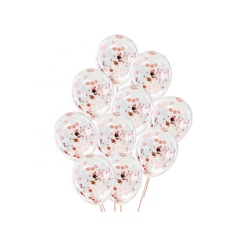 Big Giant Wedding Party Decoration Latex Helium Clear Transparente Confetti Globos 36inch Feather Filled Balloon for Stuffing