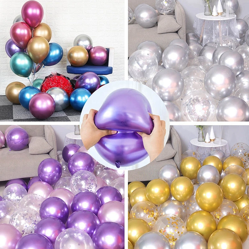 2021 Happy Valentines Mother's Day Metallic Metal Ballon Chrome Balloon Garland Arch Kit Set for Mothers Valentine's Day