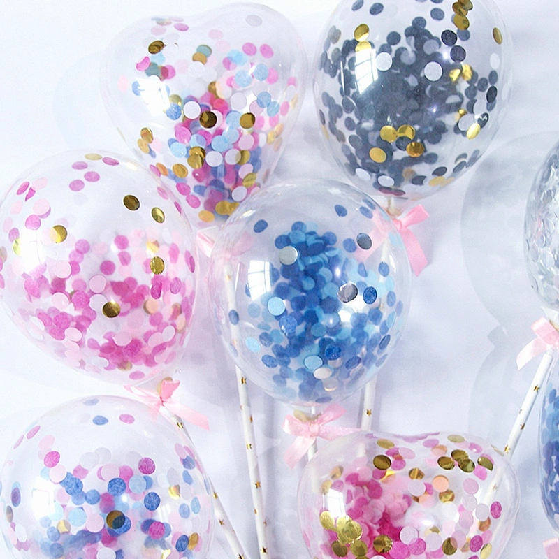 Big Giant Wedding Party Decoration Latex Helium Clear Transparente Confetti Globos 36inch Feather Filled Balloon for Stuffing