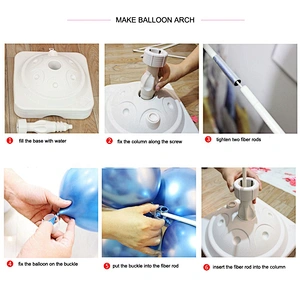 China christmas Wedding Party Decoration Supplies Latex Ballon White Gold Pink and Blue Balloon Garland Arch Kit