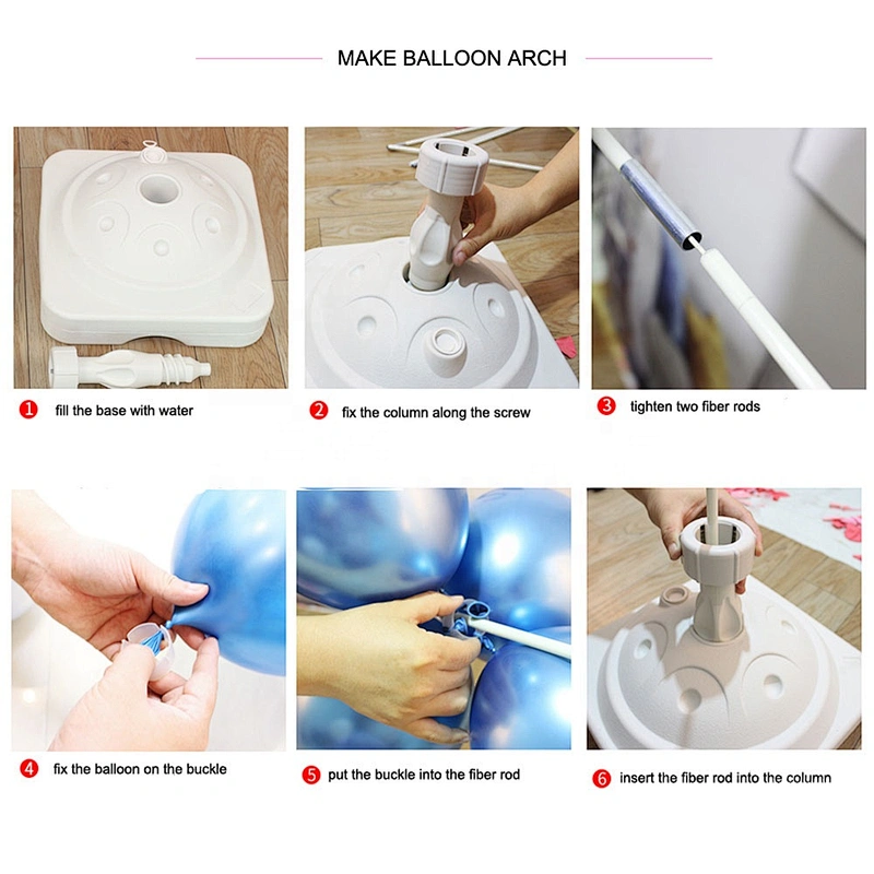 China christmas Wedding Party Decoration Supplies Latex Ballon White Gold Pink and Blue Balloon Garland Arch Kit
