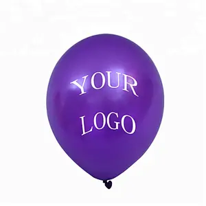 Large Black Latex Helium Balloons Ballon with Custom Logo Branded Printed