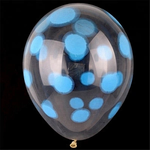 Shiny Latex Transparent Baby First Birthday Decoration Helium Balloon