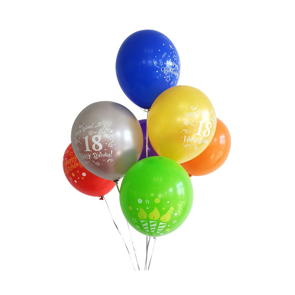 Cheap Price Wholesale Party Decoration Helium Latex Printed Happy Birthday English Letter Alphabet Ballon Balloon