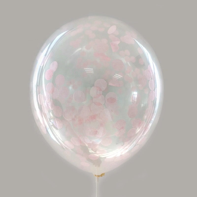 Mini 5 inch Round Shaped Clear Transparent Ballon and 5