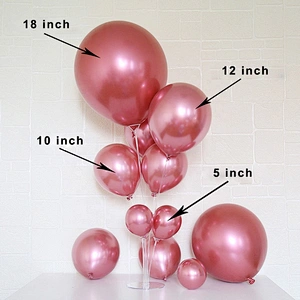 2021 Happy Valentines Mother's Day Metallic Metal Ballon Chrome Balloon Garland Arch Kit Set for Mothers Valentine's Day