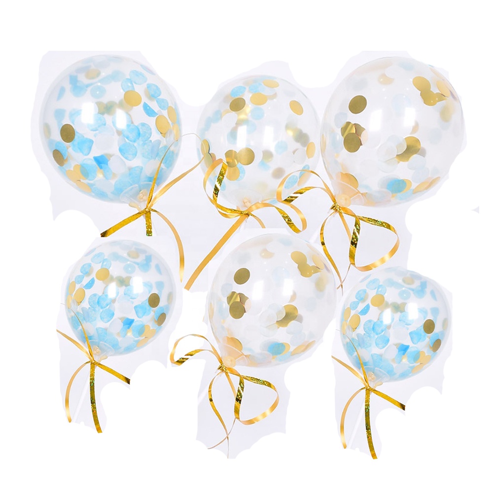Big Giant Wedding Party Decoration Latex Helium Clear Transparente Confetti Globos 36inch Feather Filled Balloon for Stuffing