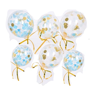 Big Giant Wedding Party Decoration Latex Helium Clear Transparente Confetti Globos 36inch Feather Filled Balloon for Stuffing
