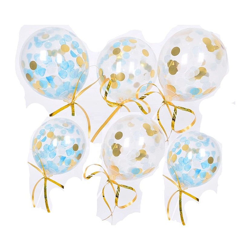 Big Giant Wedding Party Decoration Latex Helium Clear Transparente Confetti Globos 36inch Feather Filled Balloon for Stuffing
