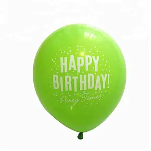 Cheap Promotional Birthday New Year Small Ballon Inflatable Helium Air Biodegradable Latex Metallic Printed Logo Custom Balloons