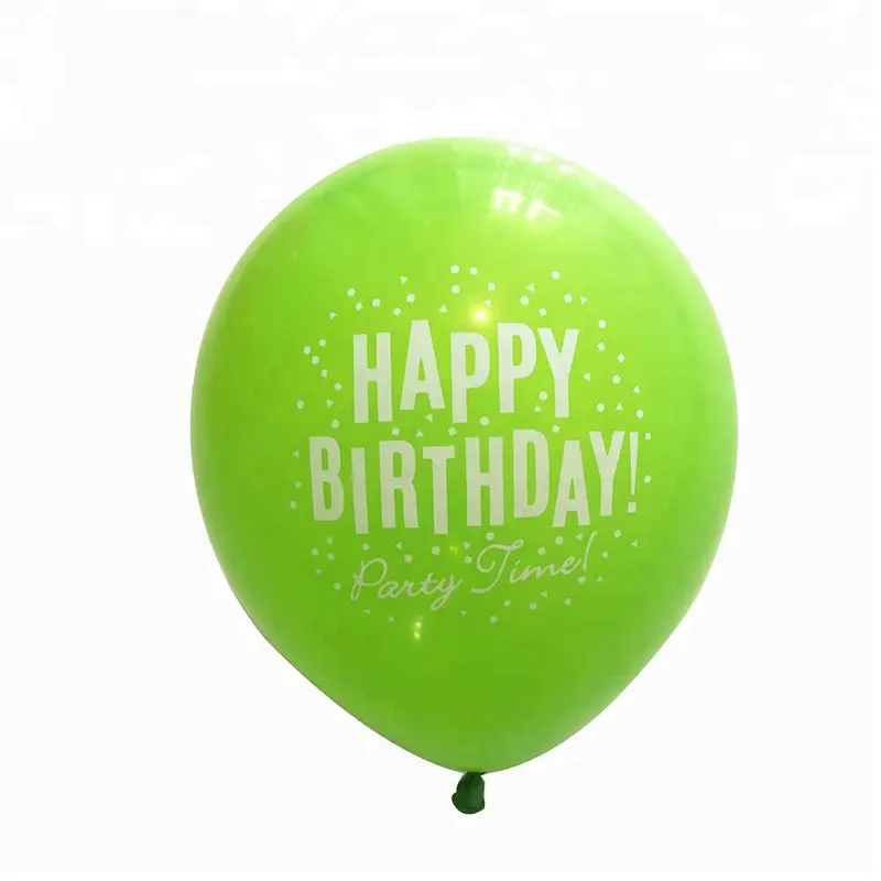 Cheap Promotional Birthday New Year Small Ballon Inflatable Helium Air Biodegradable Latex Metallic Printed Logo Custom Balloons