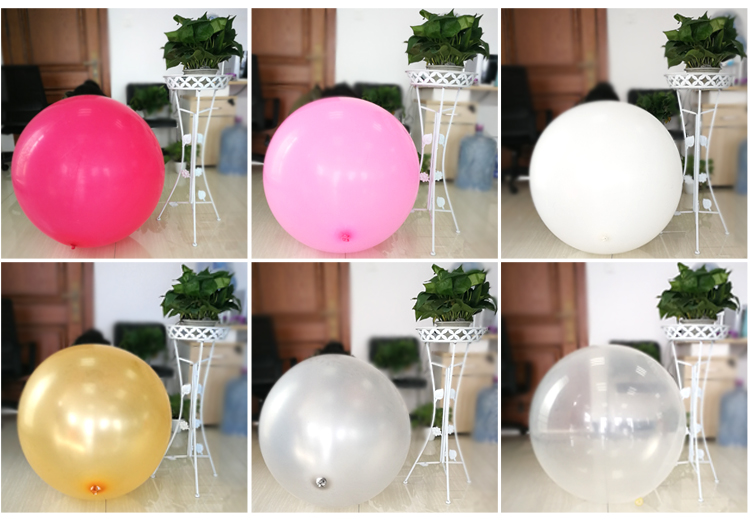 Jumbo Giant Helium 36 inch Round Metallic Latex Balloons Ballon 90 cm