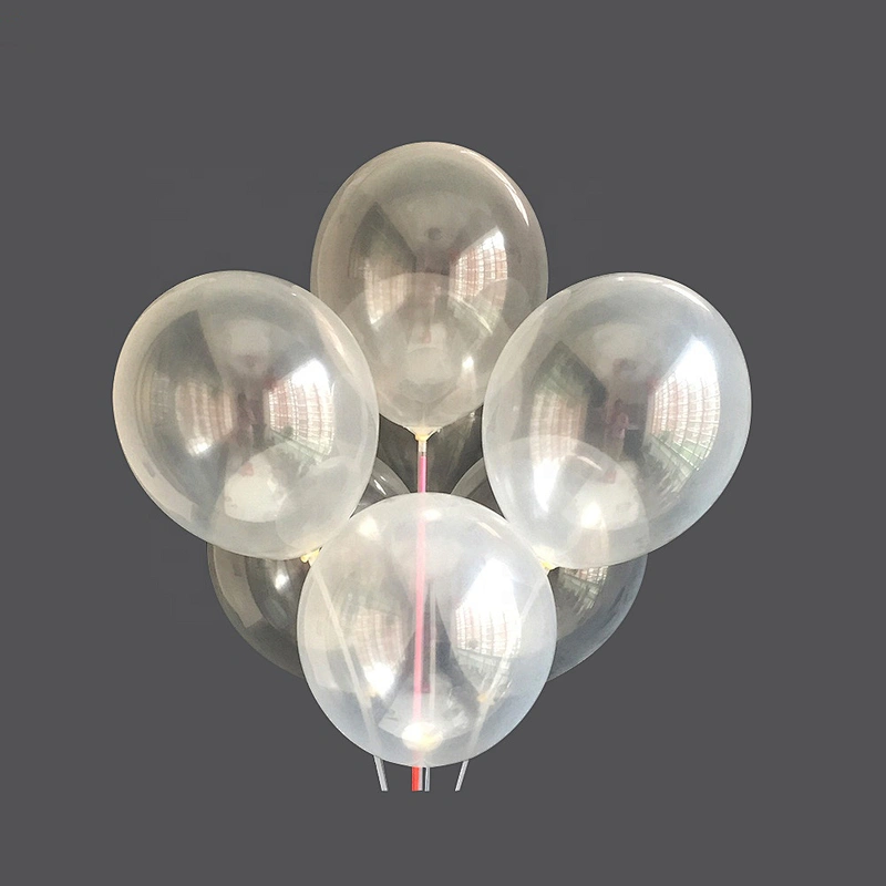 Shiny Customized Giant Round Shape Transparent 12 Inch 18 Inch Latex Balloons